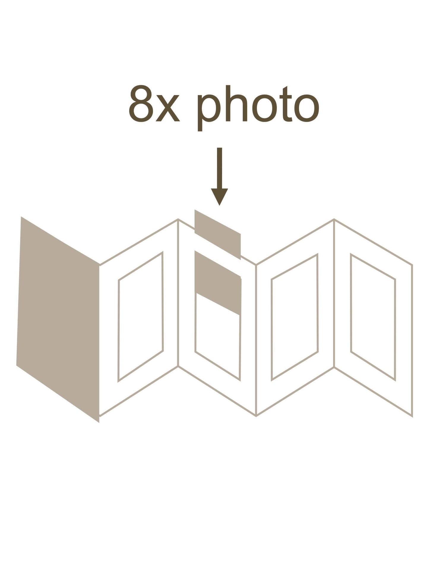 Leporello Deknudt - wit - 8 foto's 10x15 cm - A66DC1 8PH