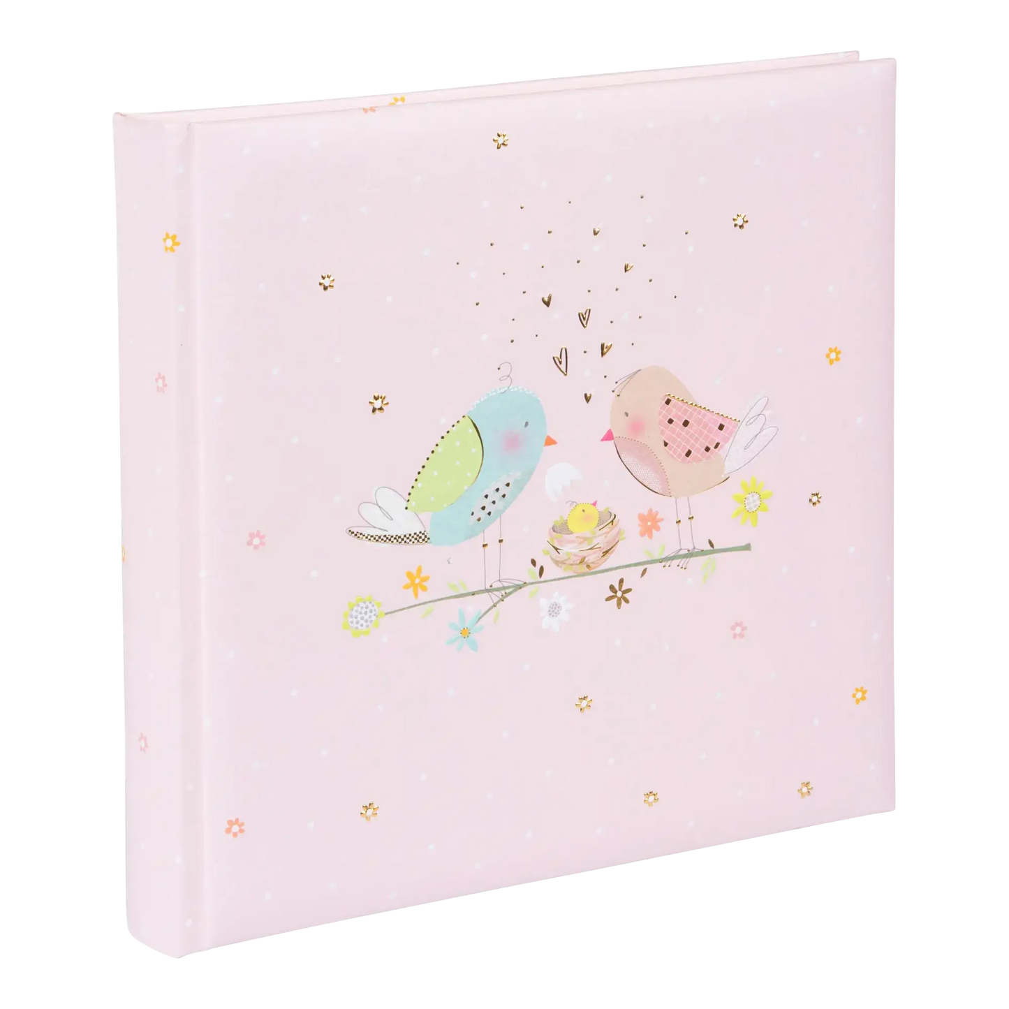 Goldbuch babyalbum Loving Birds - roze - 25x25cm
