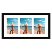 Fotokader Anima - drieluik 13x18 cm - zwart