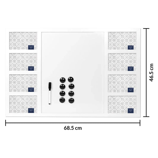 SecaDesign Fotokader met Whiteboard - 8 Foto's 10x15cm