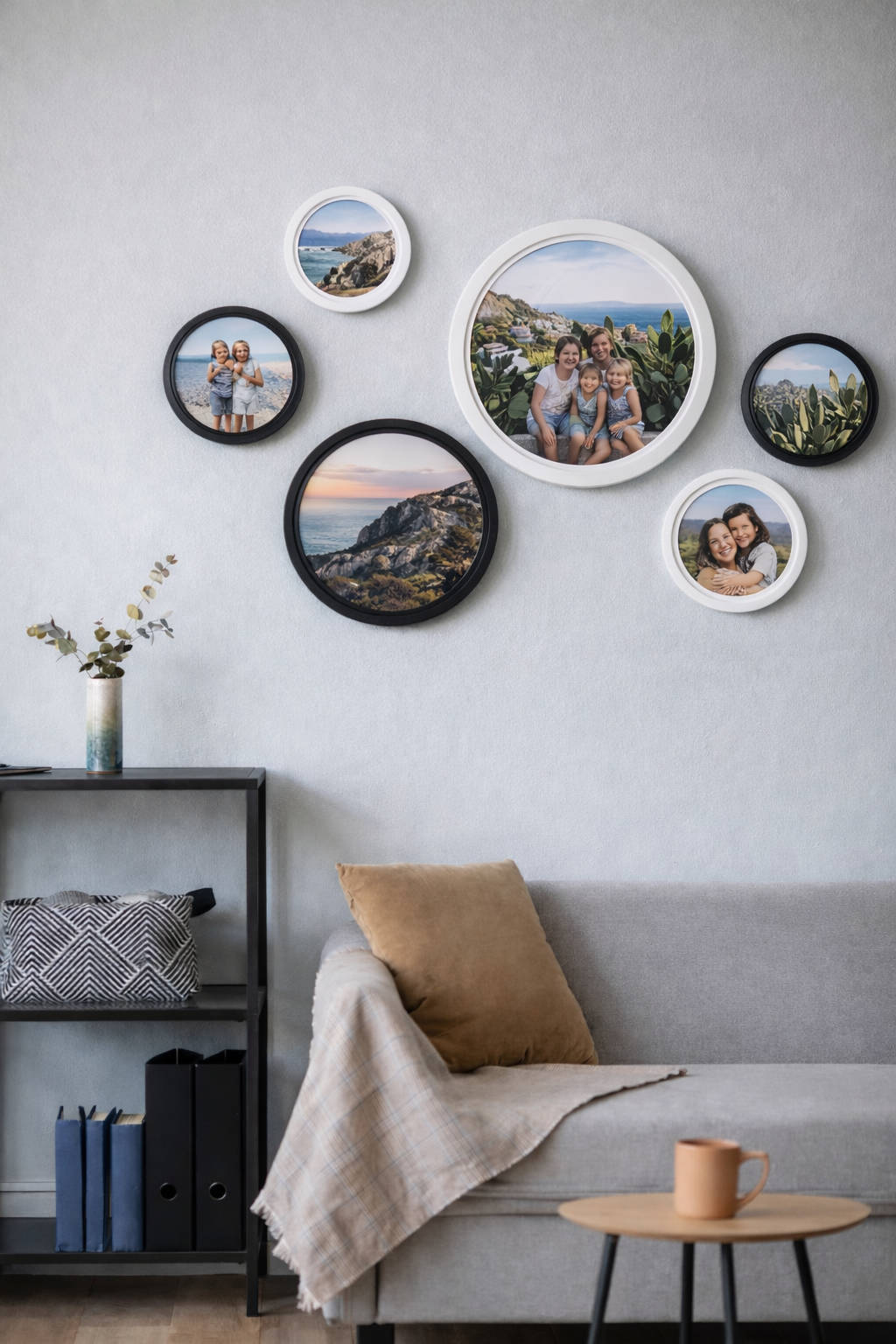 Fotokader rond - wit - SecaDesign