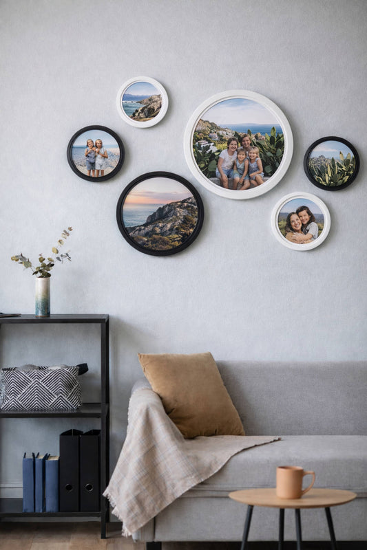 Fotokader rond - wit - SecaDesign