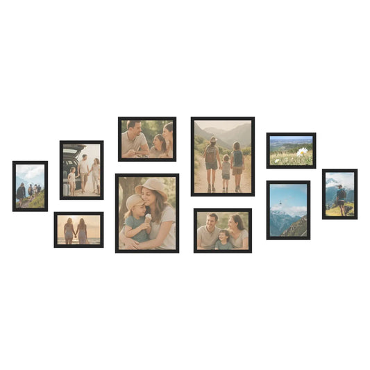 SecaDesign - Set 10 fotokaders - Zwart