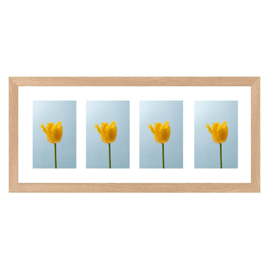 Fotokader Anima - vierluik 10x15 cm - essenhout kleur