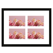 Fotokader Anima - vierluik 10x15 cm - zwart - ANI4415B